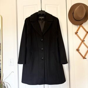 Kristen Blake Black Wool Coat 14W
